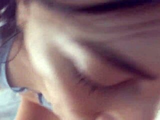 She sucks me in the bathroom while her friend waits, then we head to the hotel for public sex.