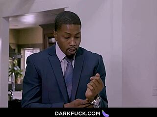 Babysitter rubs hairless pussy caught by bbc daddy