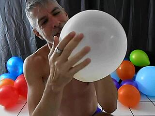 Balloon Fetish Fun with Horny Gay DILF Richard Lennox