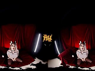 helluvaboss vr test video with kinky anime cosplay fun