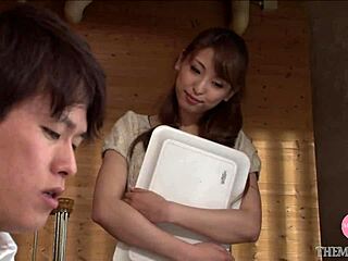 Shoko Akiyama’s encounter with a guy with no pants who then reaches orgasm whilst ejaculating