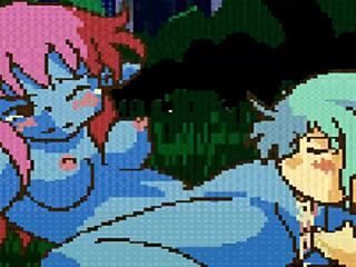 Hadas pelean con dedeos y lamidas en fairyfighting anime.