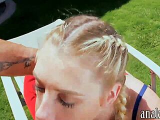 Is my GF getting anal banged outdoors?