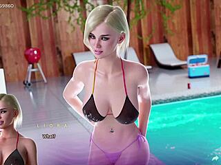 pervert jerks off to stepmom's sex story in anime