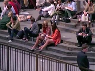 Vintage interracial milf shows off hairy charm