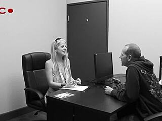 milf anita blue nails a deepthroat session during chris’s office interview