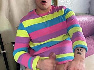 Horny College Guy with Throbbing Big Cock Talks Dirty and Jacks Off