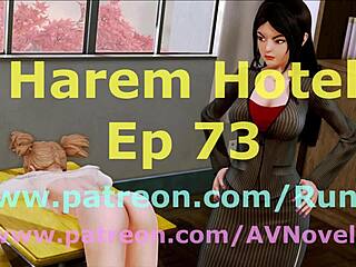 Harem hotel episode 73 with anime hentai action