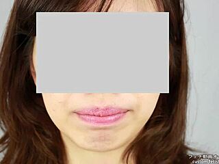 Watch this asian girl show off her tongue fetish skills