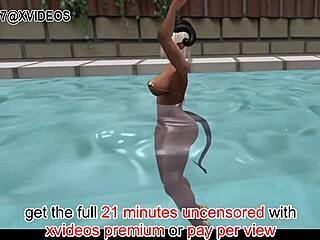 3D Microbikini Fun Censored