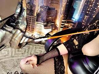 Crazy Russian Milf Reads Classic Poems by Alexander Pushkin with Her Legs Spread Wide and Her Big Natural Tits Exposed English Subtitles Are Included