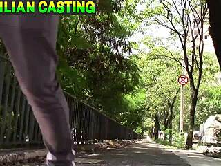 Brazilian Brunette Babe Gets Pussy And Ass Eaten On Street