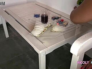 Amateur Shows Off On Balcony For Neighbors