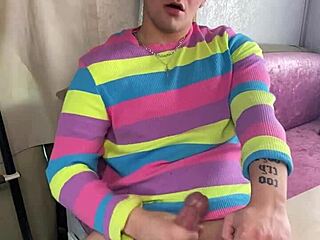 Horny College Guy with Throbbing Big Cock Talks Dirty and Jacks Off