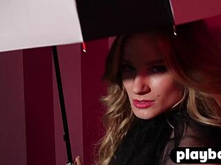 Roxy Shaw poses with big ass and tits in ripped lingerie, stripping wildly!