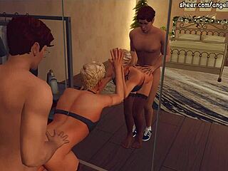 Teacher seduces student in Sims 4 for intense anal