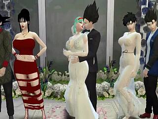 i can’t believe bulma’s wedding day turned into cheating hentai blackmail