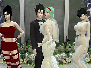 i can’t believe bulma’s wedding day turned into cheating hentai blackmail