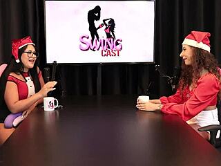 one of your fetishes is earning money and spanking ass - jujube delicia in sheer red - christmas special