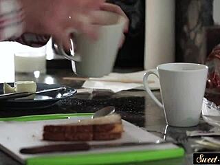 I watched the milf stepmom get her pussy banged in many poses