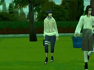 hinata gets anal from neji in naruto hentai