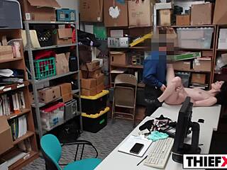 Lp office teaches foxy cutie thief very quick lesson