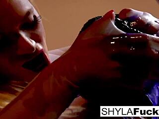 A rare solo performance by sexy Shyla Stylez with erotic nude vibes.