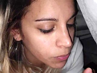 Sloppy Argentinian Teen Blowjob Under Sheets Feels So Raw
