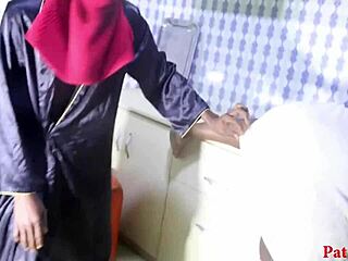 Patricia moans, Take my pussy with that big black cock in the kitchen!