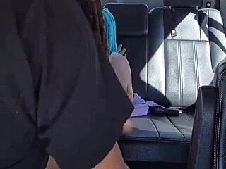 i watch my ebony wife spread her thick legs for bbc in the parking lot, bent over for doggystyle