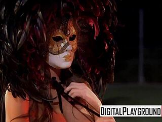 the girl fucks the guy with strapon, pussy wide open in pantyhose