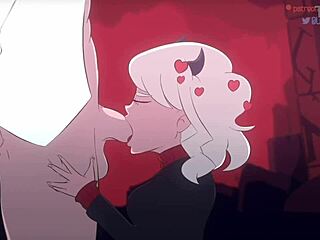 Modeus el demonio lujurioso Helltaker seduce con polla monstruosa.