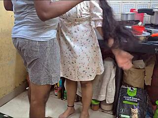 Suman Mummy in Sexy Dress Fucked Hard by Her Son