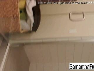 Samantha saint masturbates her pussy in early morning solo scene