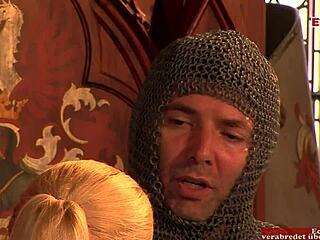 skinny brunette and busty blonde explore lesbian sex, face sitting with intense orgasms.