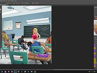 watching summertime saga on picarto