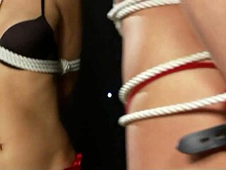 Hey, İç Çamaşırında Bağlanmış Seksi Kızıl Saçlı ve Sarışını İzlemek İster Misin?