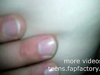 Detailed scene of cum being shot directly into the pussy