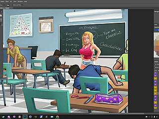 watching summertime saga on picarto