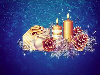 Sexy BBW masturbates with huge tits during happy holidays