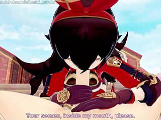 Genshin Impact Amber Tests Aether for Sexual Approval