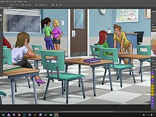 watching summertime saga on picarto