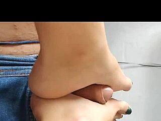 Got Milk On Feet After Tasty Footjob