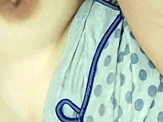 Hot stepmother's big natural tits bounce while fucking her stepson