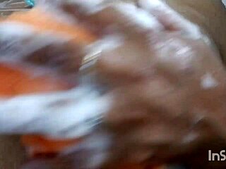 using dildo in shower for masturbation