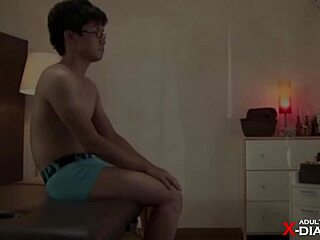 that satin massage feels amazing, leading to ejaculation