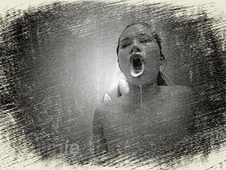 Asian slut shows off killer deepthroat skills, damn!