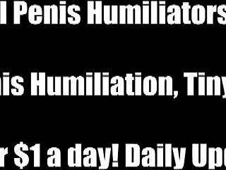 Tiny penis femdom humiliation POV 😂