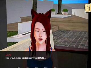 Redhead with big tits teases in erotic 3D anime homemade clip