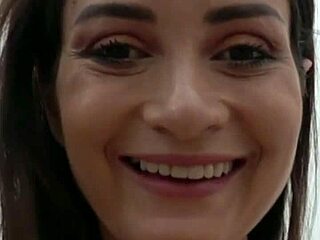 Deep throat in pov of a horny italian who wants to swallow cum. Bent over for orgasm in lingerie.